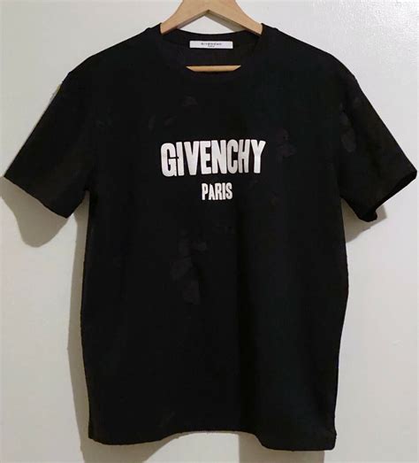 givenchy t shirt mens 2017|Givenchy distressed t shirt.